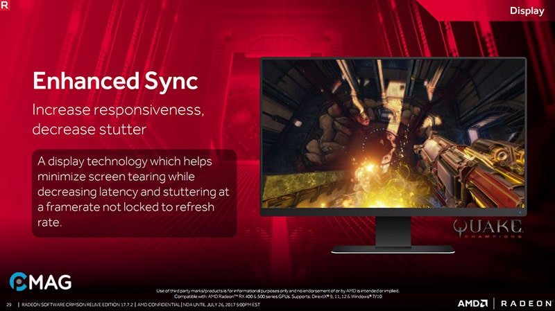 So sánh Enhanced Sync và FreeSync