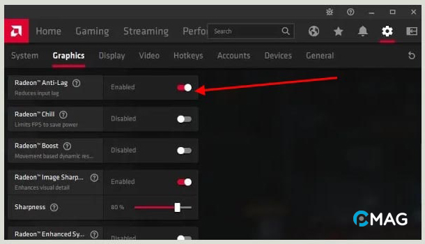 Cách bật AMD Anti-Lag