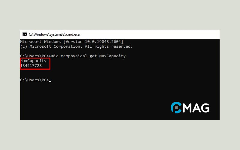 Cách kiểm tra dung lượng RAM tối đa máy tính