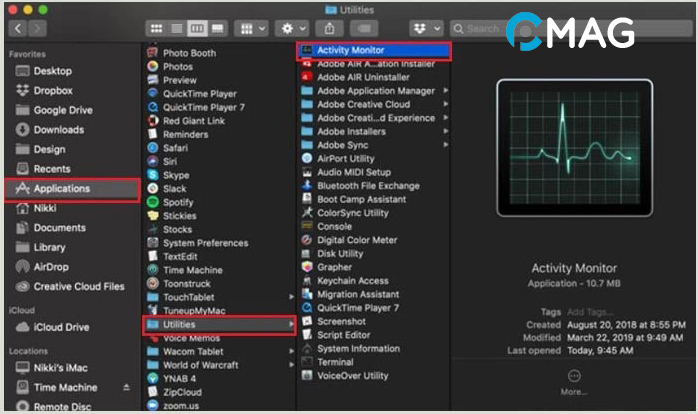 Cách kiểm tra phần trăm sử dụng CPU trên Mac