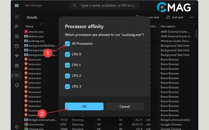 Sử dụng Task Manager