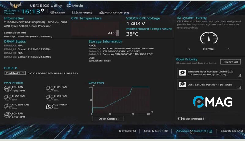 Tiến hành update BIOS