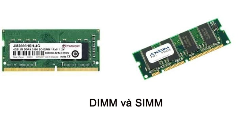 So sánh giữa DIMM và SIMM