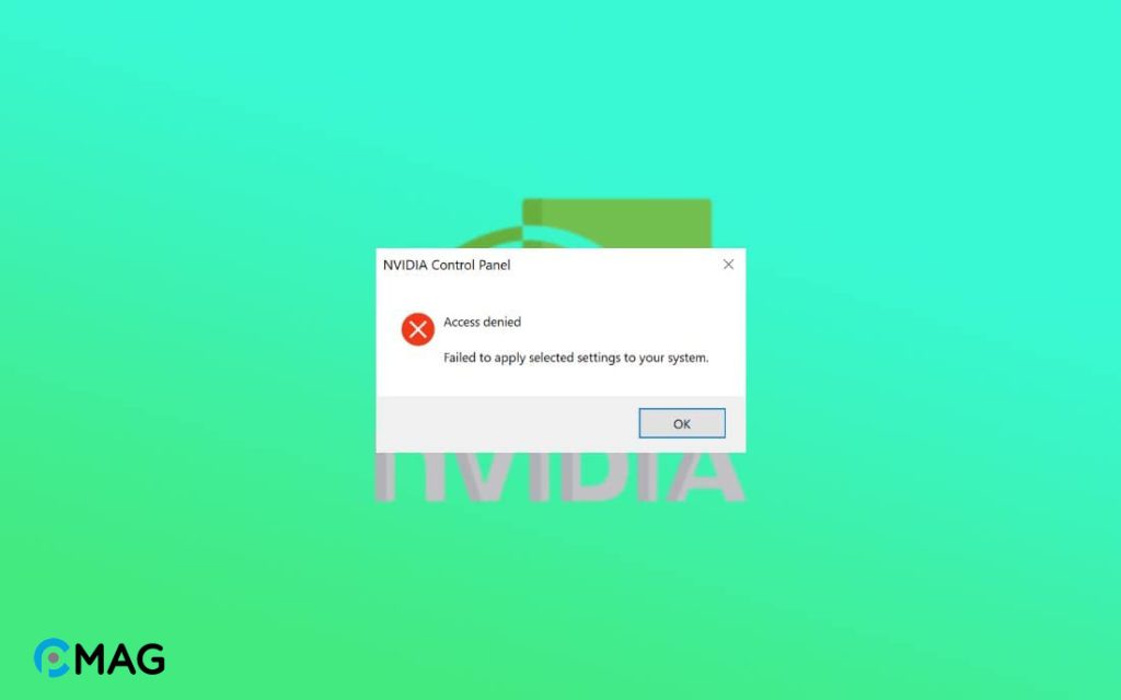 Cách fix lỗi NVIDIA Control Panel Access Denied