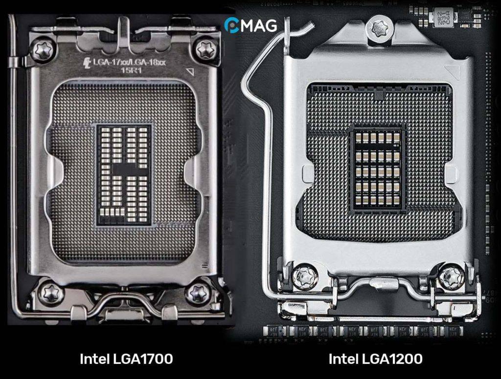 So sánh giữa LGA 1200 và LGA 1700