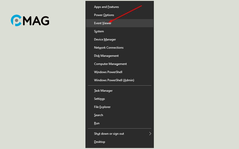 Sử dụng Event Viewer để khắc phục sự cố