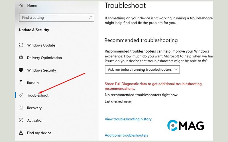 Chạy Search and Indexing Troubleshooter