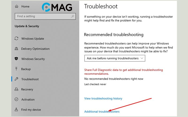 Chạy Search and Indexing Troubleshooter