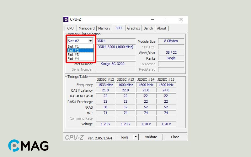 Thông qua CPU-Z