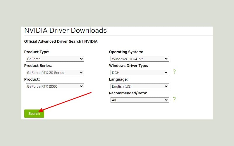 Cài Nvidia driver cũ hơn