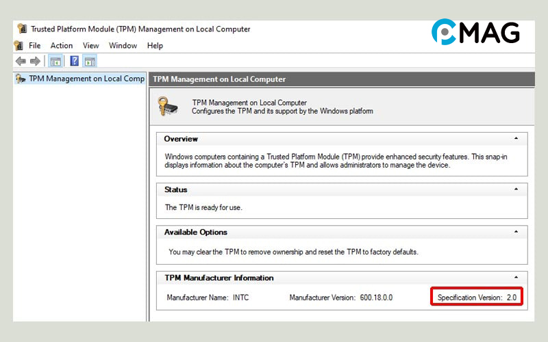 Hướng dẫn kiểm tra máy tính có hỗ trợ TPM 2.0