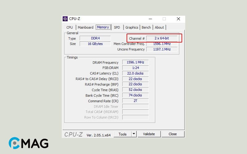 Thông qua CPU-Z