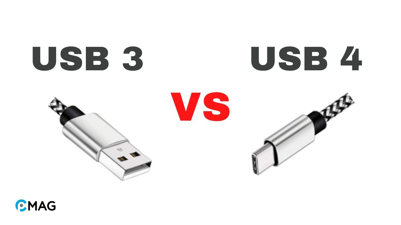 So sánh USB 3.0 và USB4