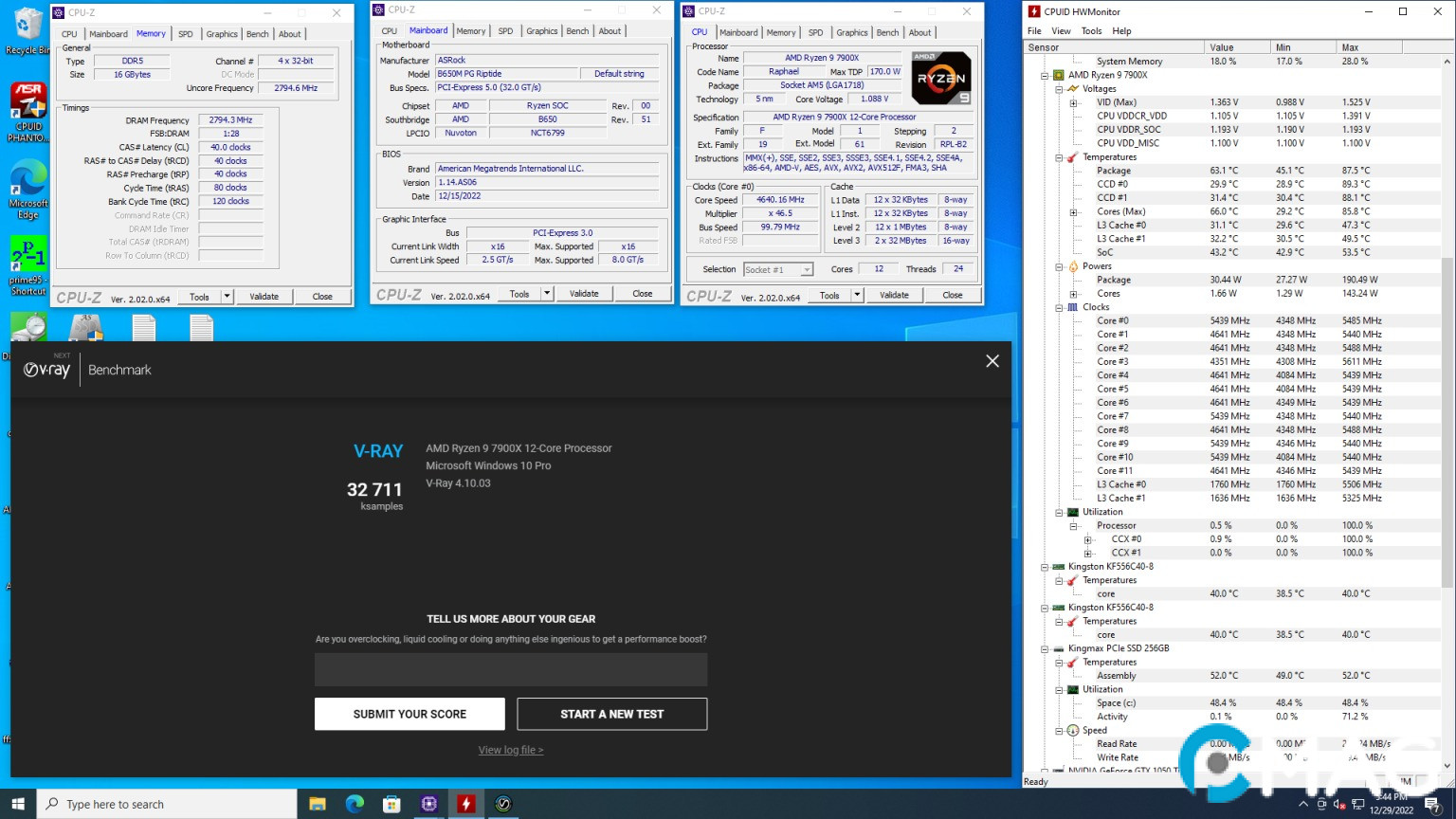 Đánh giá ASRock B650M PG Riptide – Làm gỏi Ryzen 9 7900X “dễ như ăn cháo”