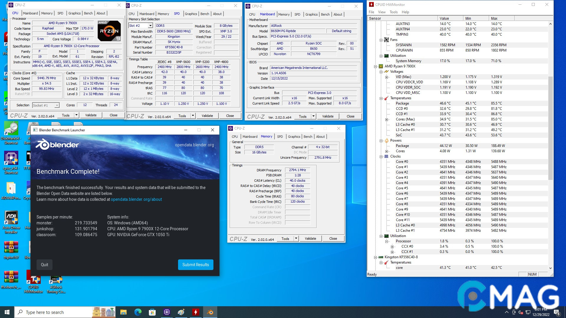Đánh giá ASRock B650M PG Riptide – Làm gỏi Ryzen 9 7900X “dễ như ăn cháo”