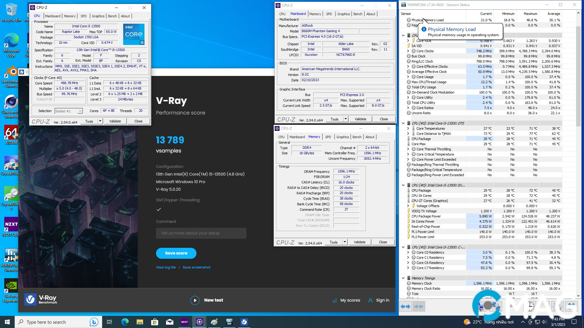 Đánh giá ASRock B660M Phantom Gaming 4 – Bo mạch chủ “quốc dân” chạy tốt Core I5-13500