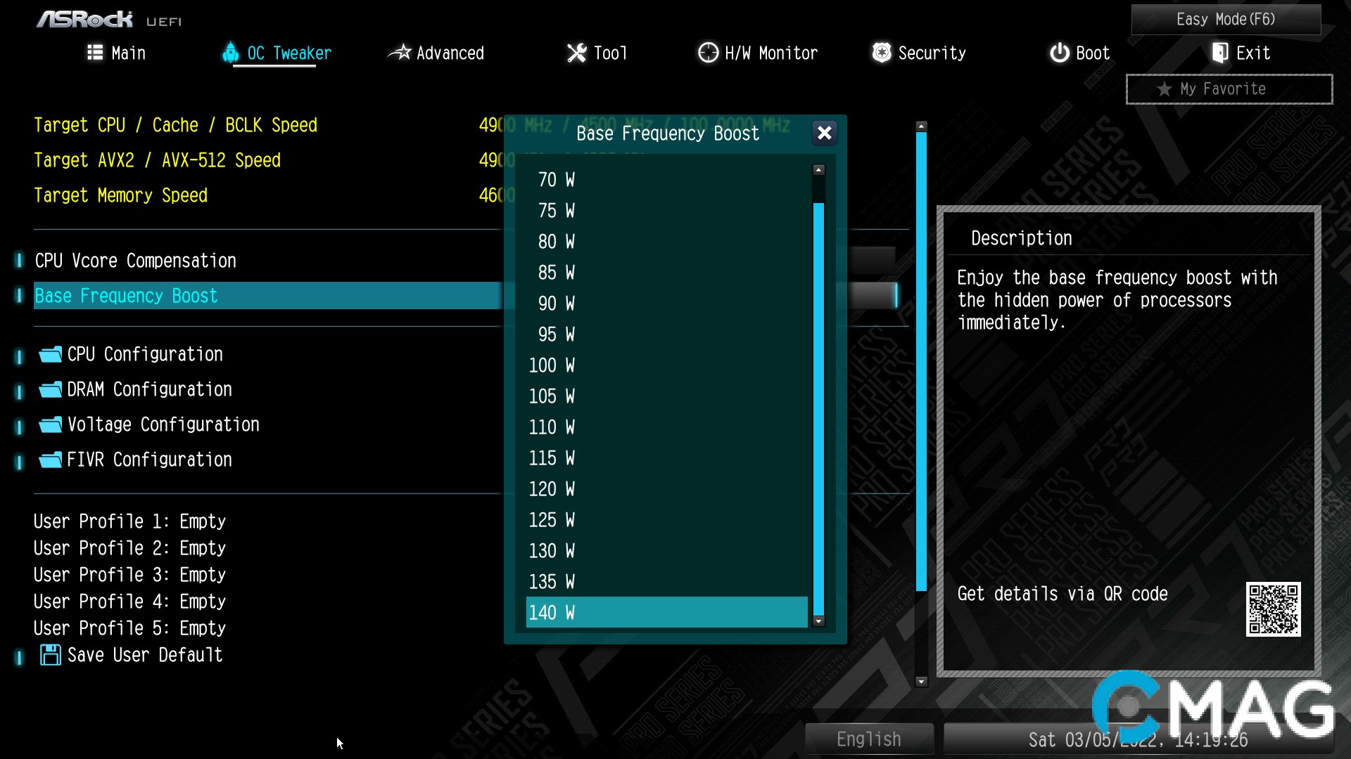 asrock-b660m-pro-rs-14 BIOS trực quan