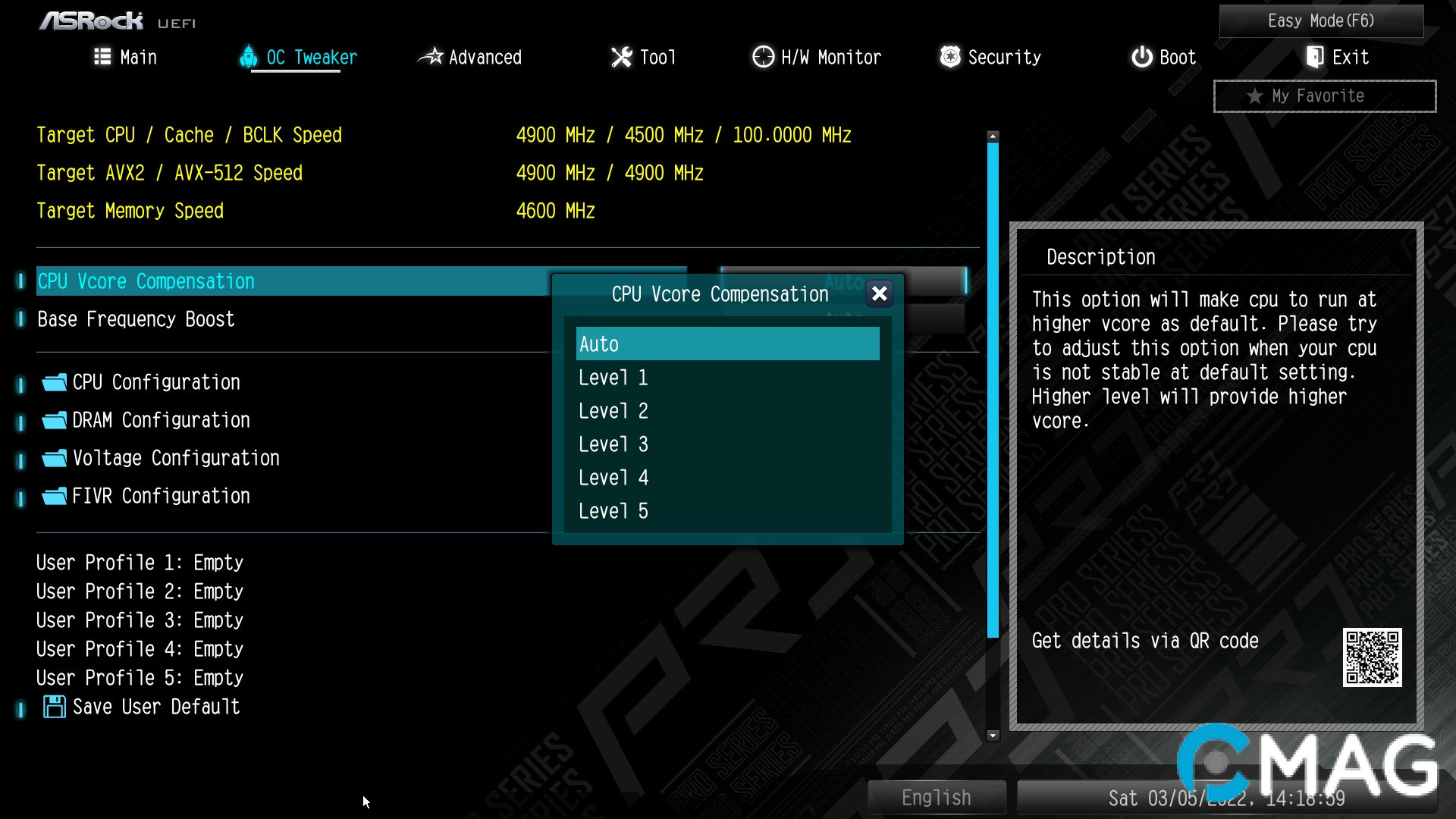 asrock-b660m-pro-rs-15 BIOS trực quan
