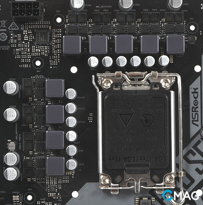 asrock-b660m-pro-rs-8 Mạch VRM được cải tiến