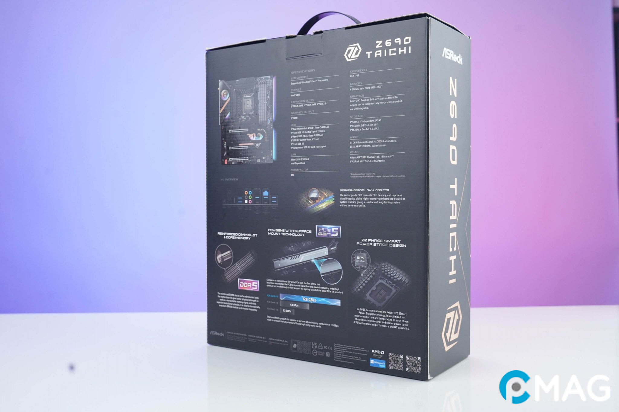 Bên ngoài ASRock Z690 Taichi