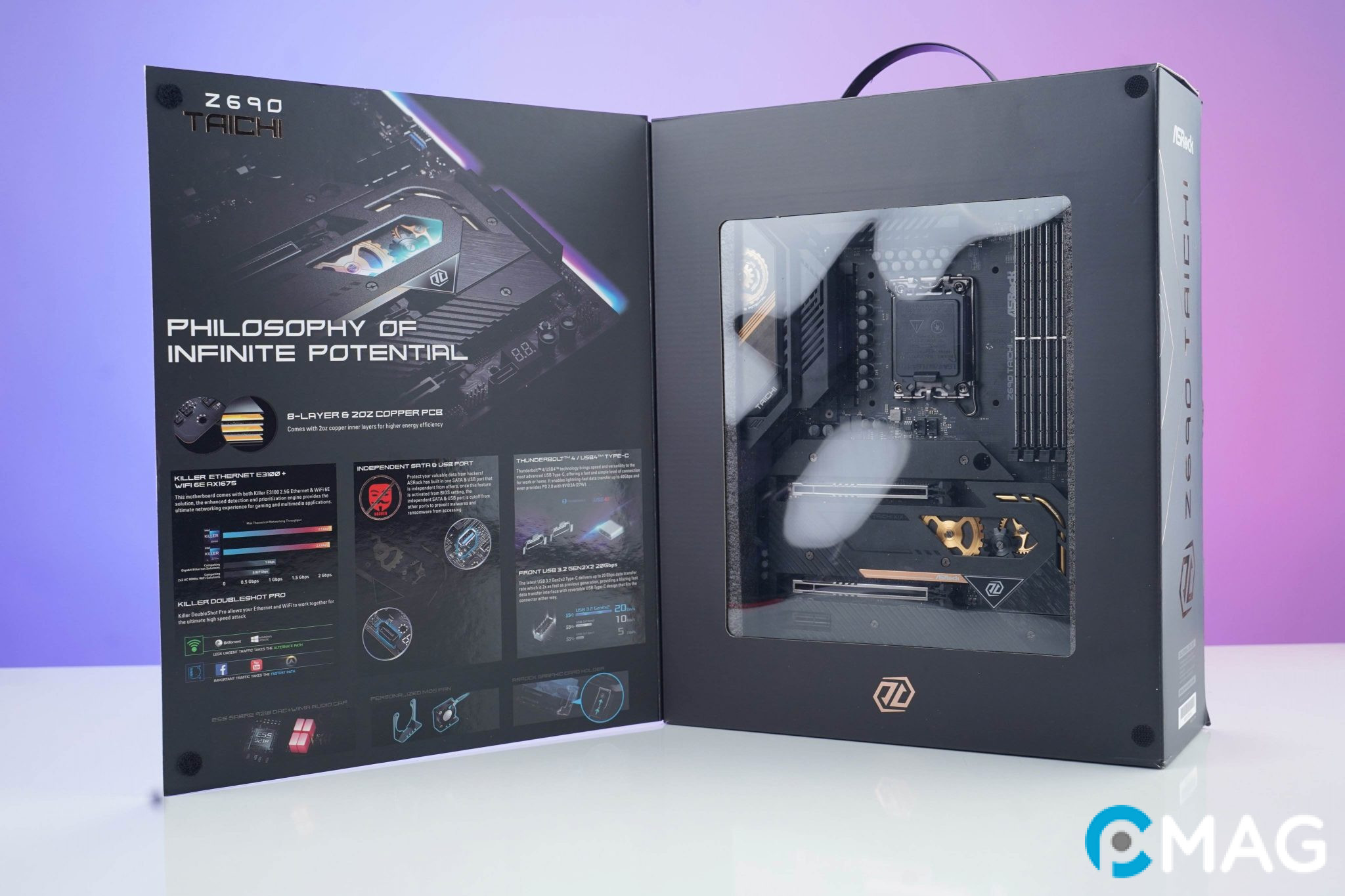 Bên ngoài ASRock Z690 Taichi