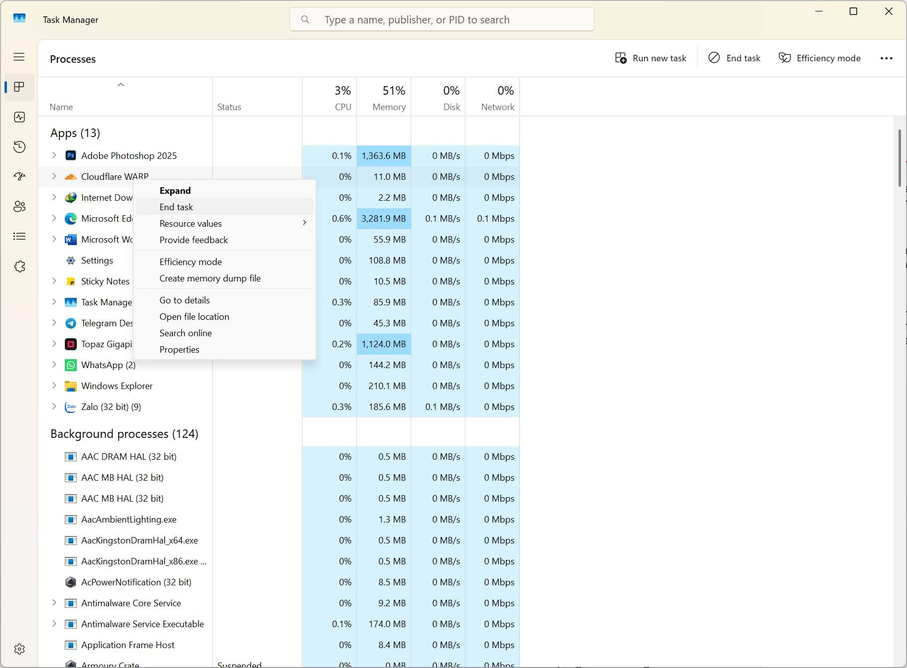 Cách giảm sử dụng RAM trên Windows 11