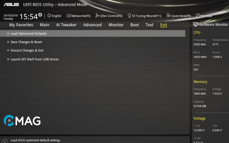 Hướng dẫn cách reset BIOS