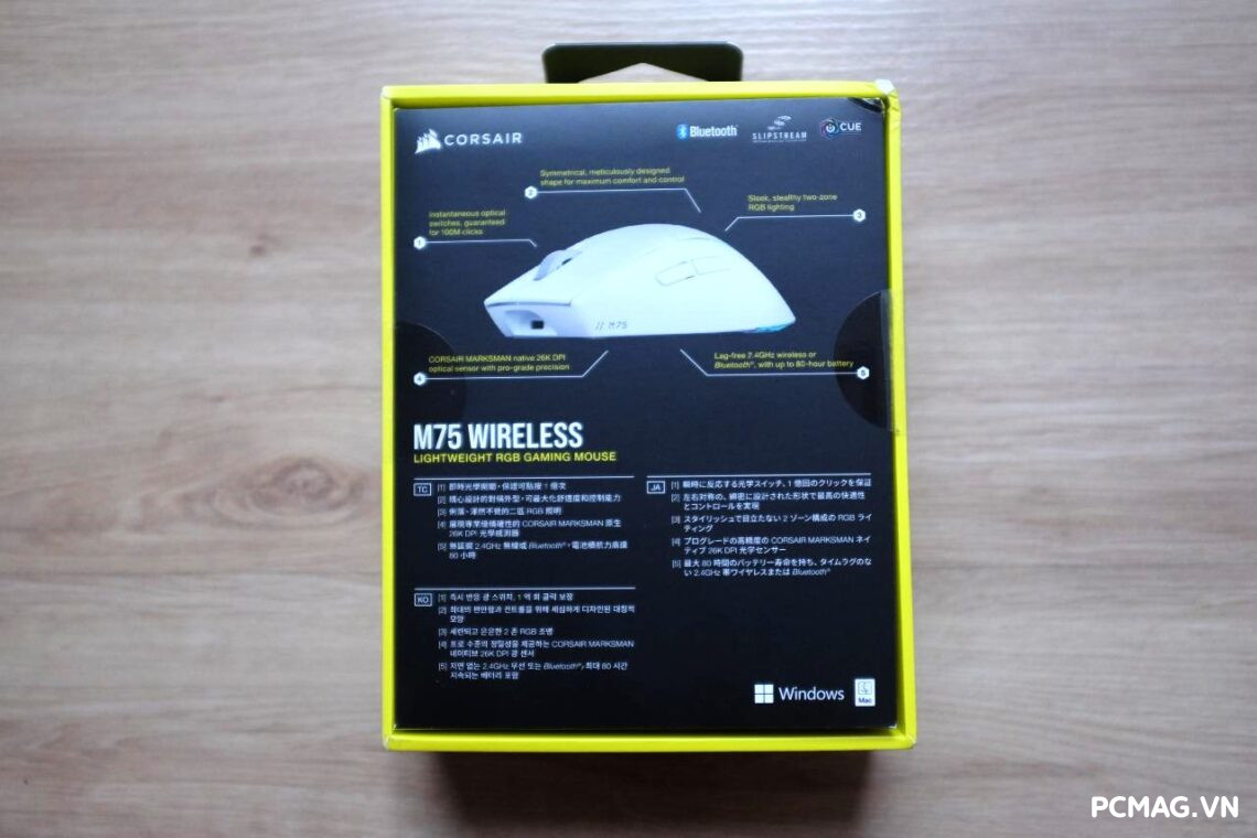 Corsair M75 Wireless Lightweight RGB - Đánh Giá Gaming Gear