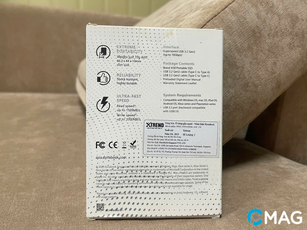 Đánh giá Dynabook Boost X30 – ổ cứng di động mang dòng máu Toshiba