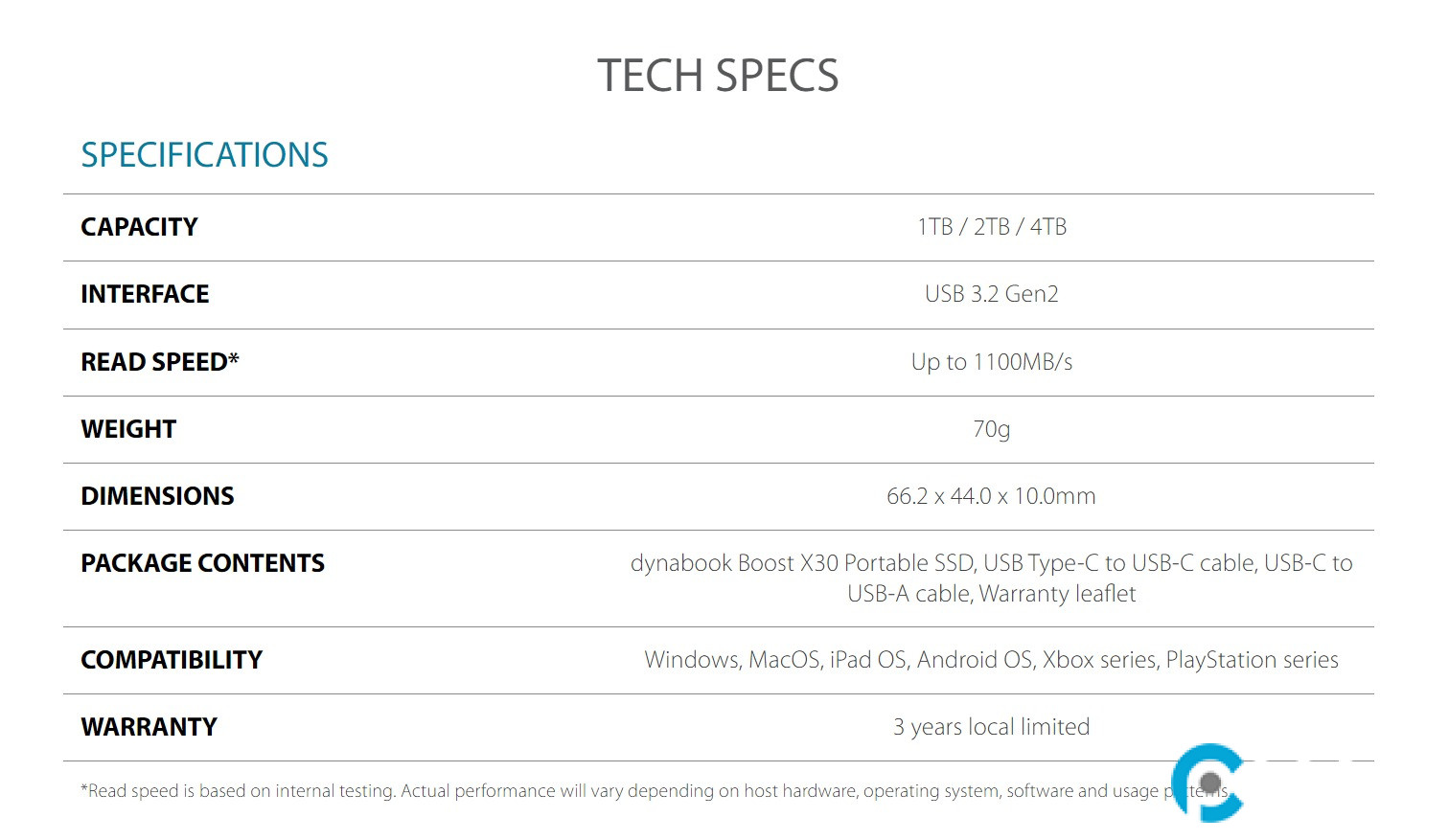 Đánh giá Dynabook Boost X30 – ổ cứng di động mang dòng máu Toshiba
