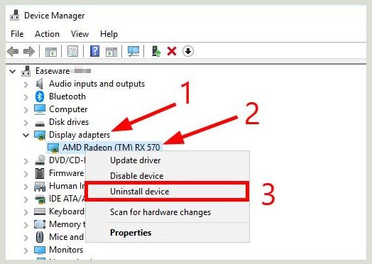 Cài lại AMD Graphics Driver