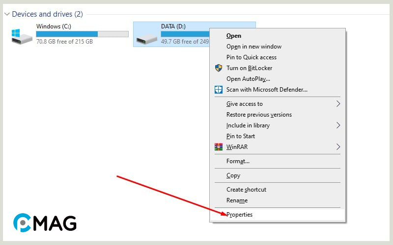 kiem-tra-dung-luong-o-cung-2 Thông qua Windows Explorer