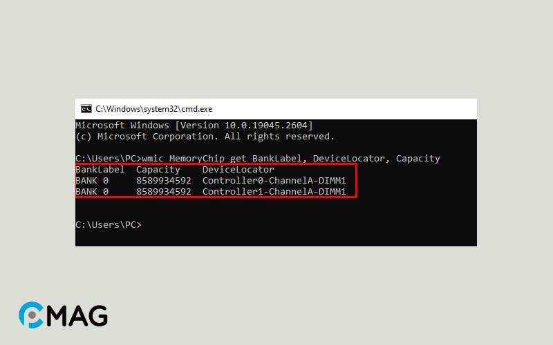 Thông qua Command Prompt