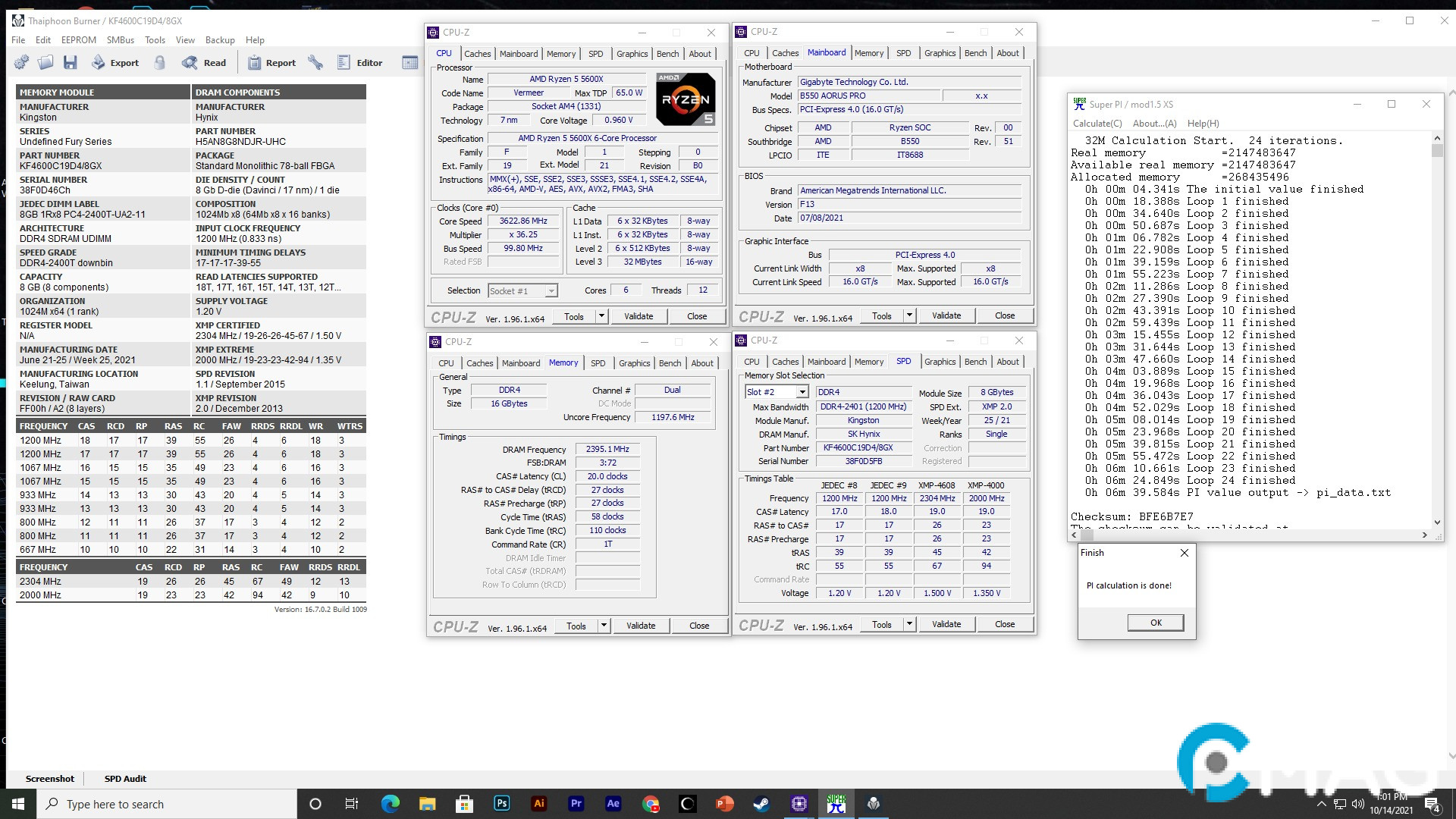 Kết quả ép xung thực tế