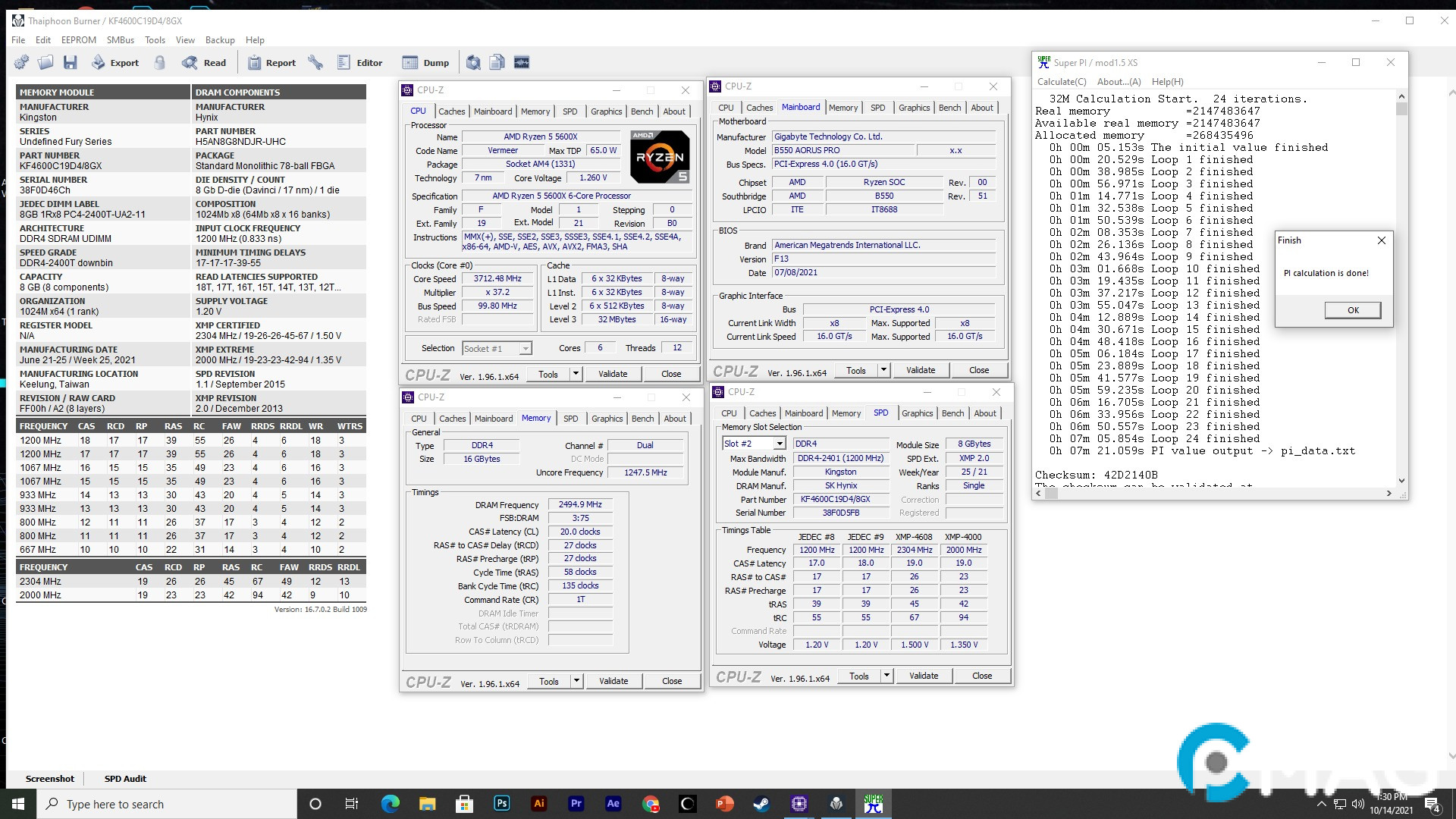 Kết quả ép xung thực tế