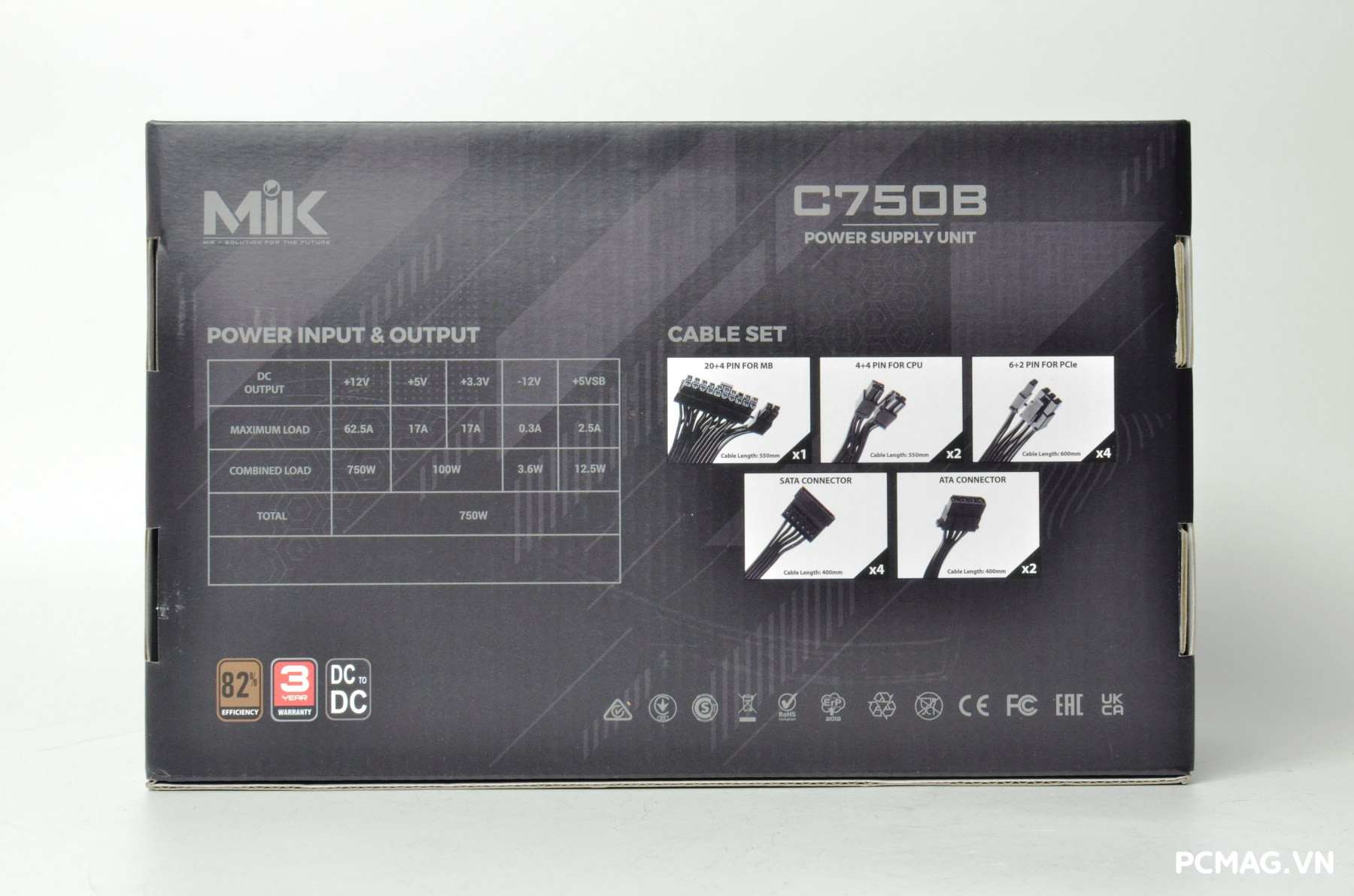 Đánh giá PSU MIK C750B 750W