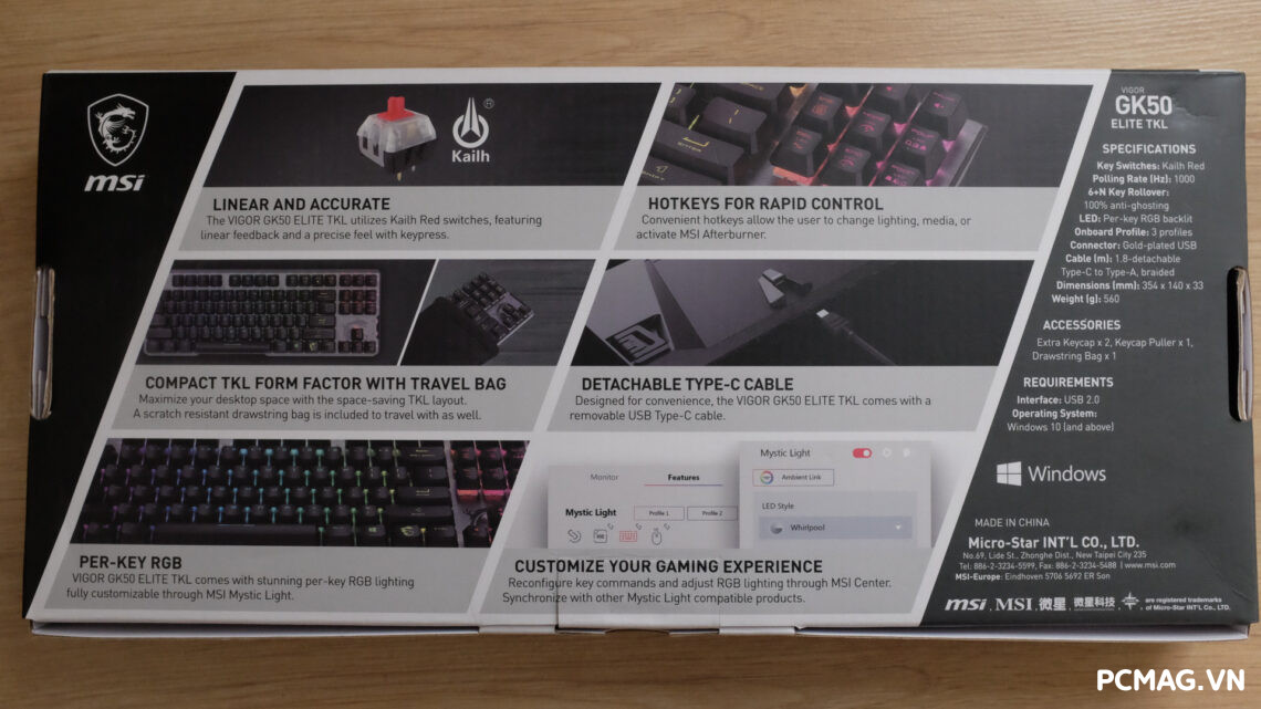 MSI Vigor GK50 Elite TKL