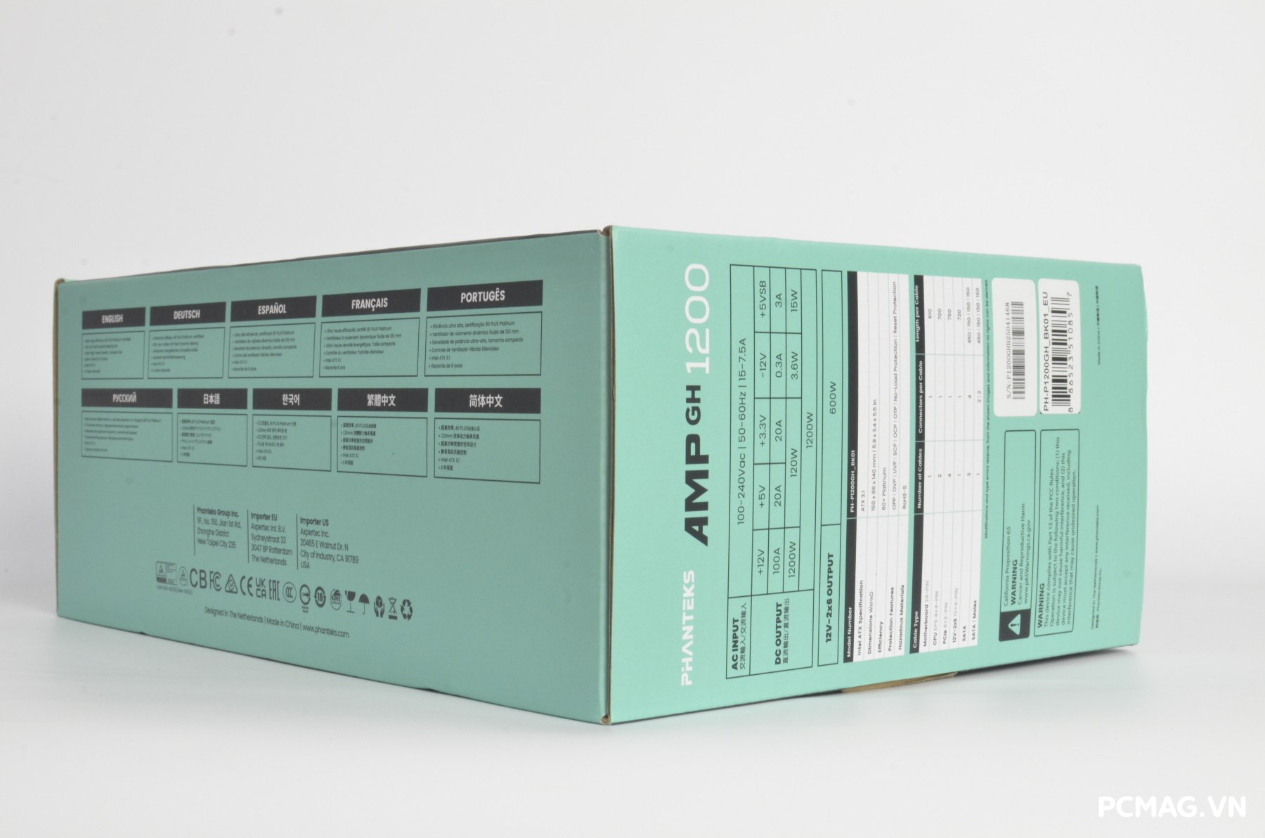 Phanteks AMP GH 1200W ATX3.1/PCIe5.1