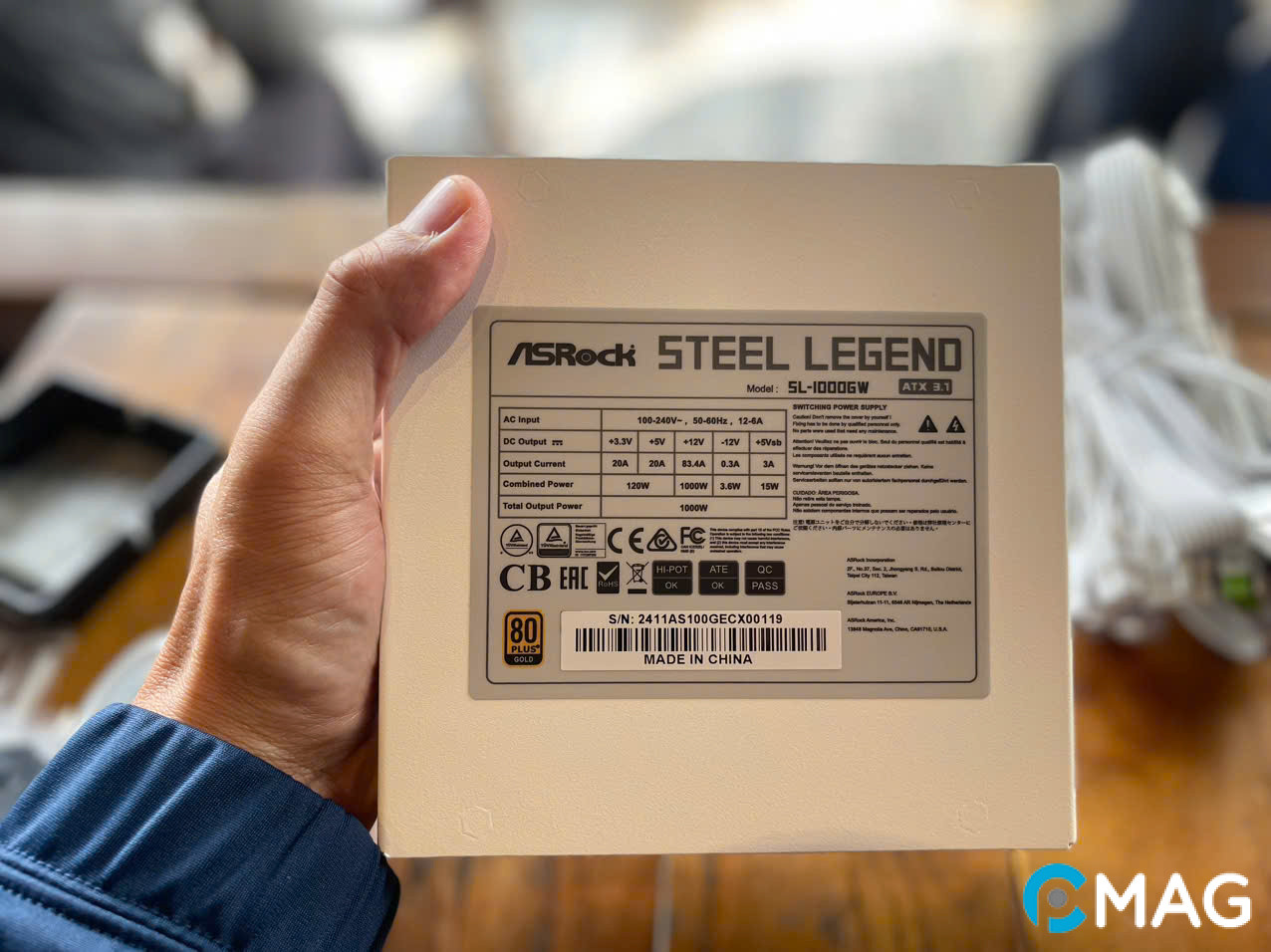 PSU ASRock Steel Legend SL-1000GW: Bộ nguồn ánh lên chất thép huyền thoại!