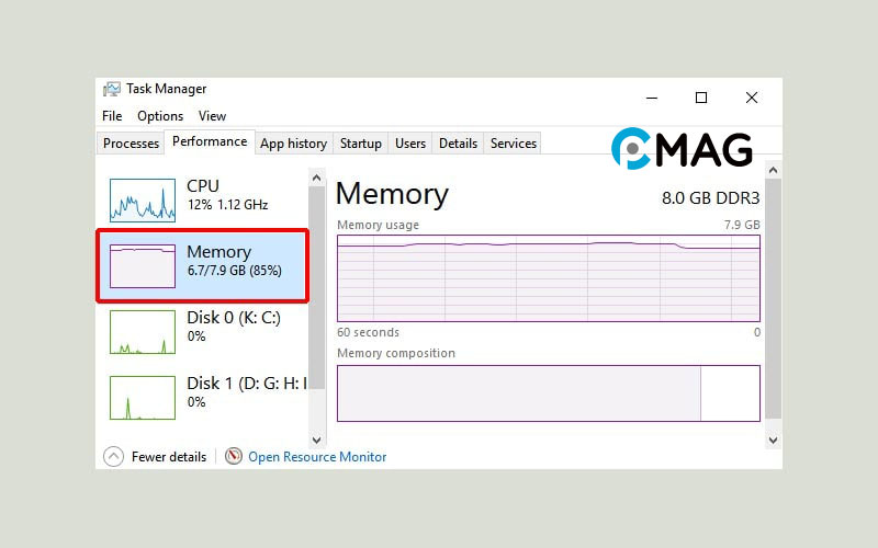 ram-laptop-4 Cách kiểm tra xem laptop có bị thiếu RAM