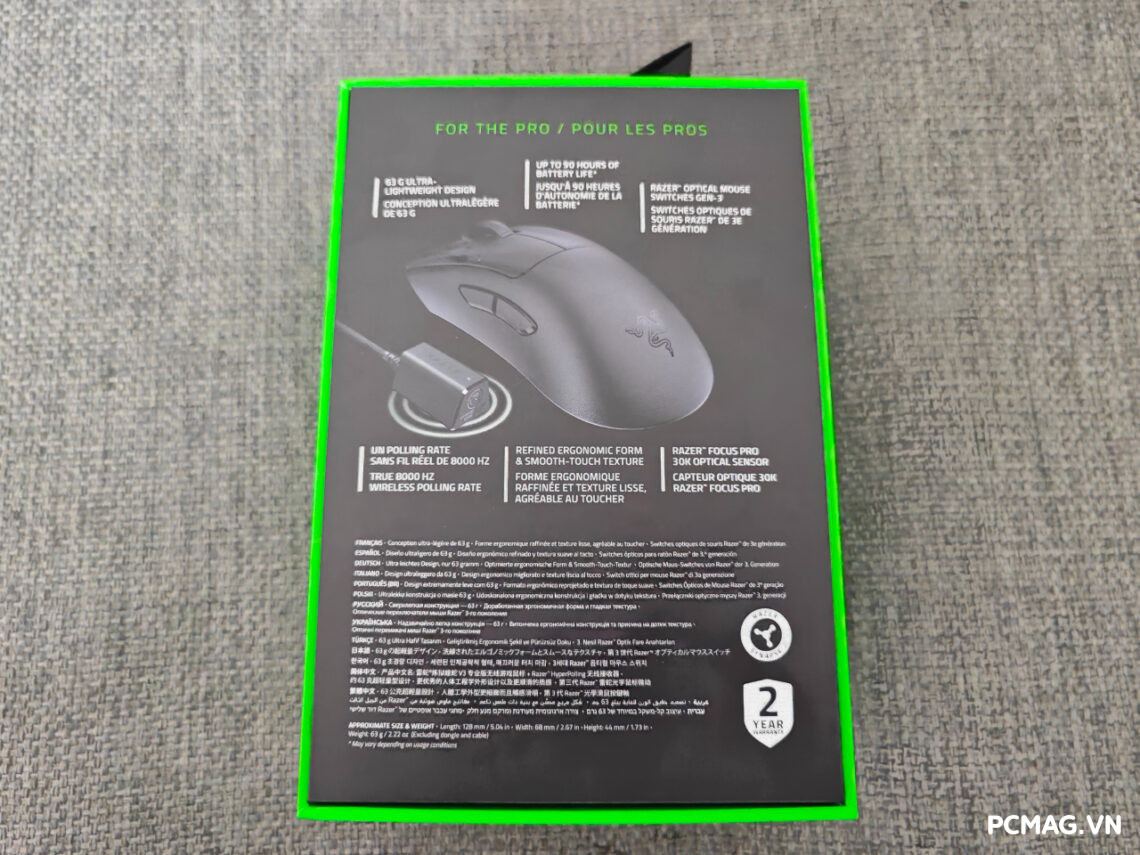 Razer DeathAdder V3 Pro Wireless True 8000Hz - Đánh Giá Gaming Gear