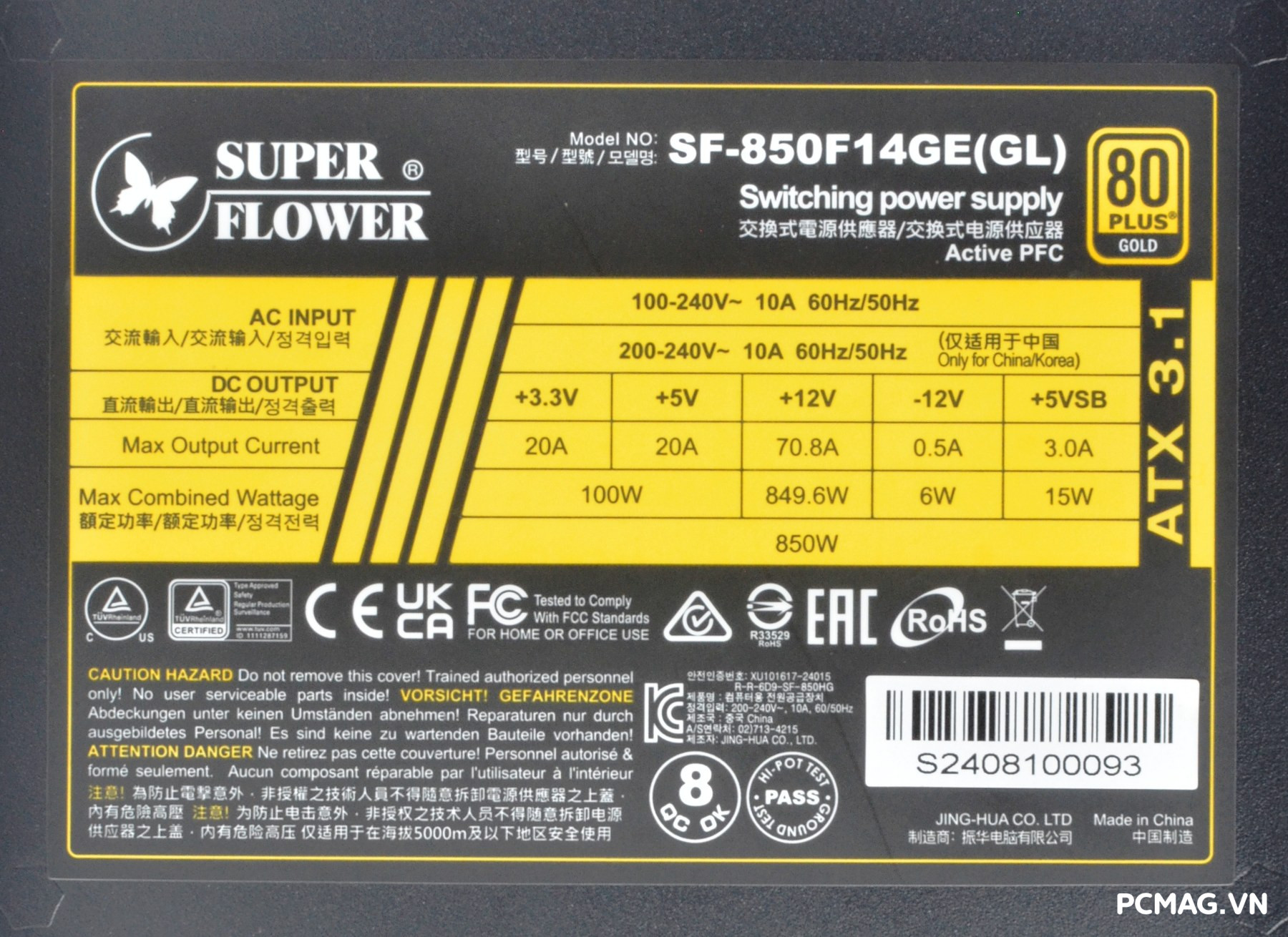 Đánh giá PSU Super Flower Leadex III Gold 850W