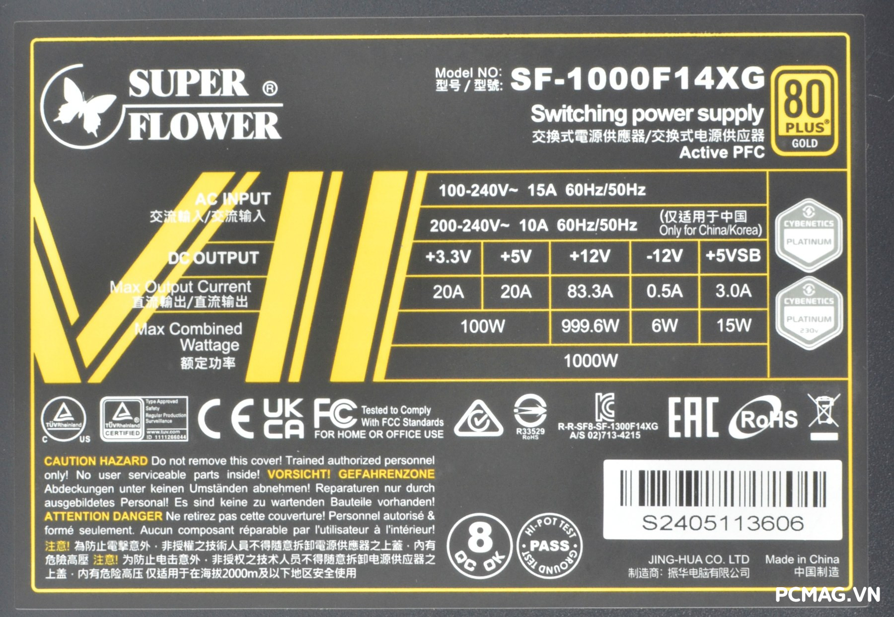 Đánh giá PSU Super Flower Leadex VII Gold 1000W