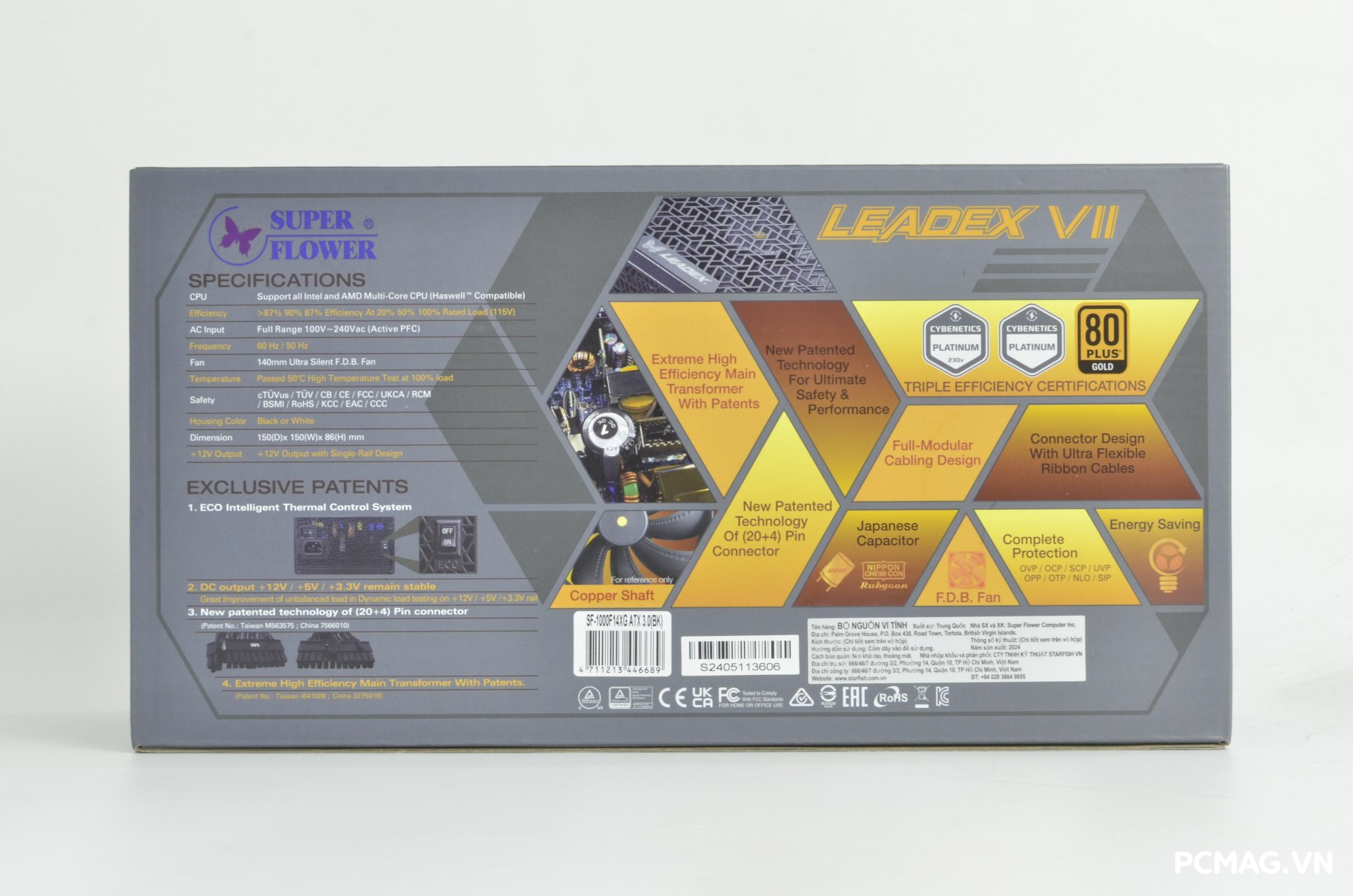 Đánh giá PSU Super Flower Leadex VII Gold 1000W