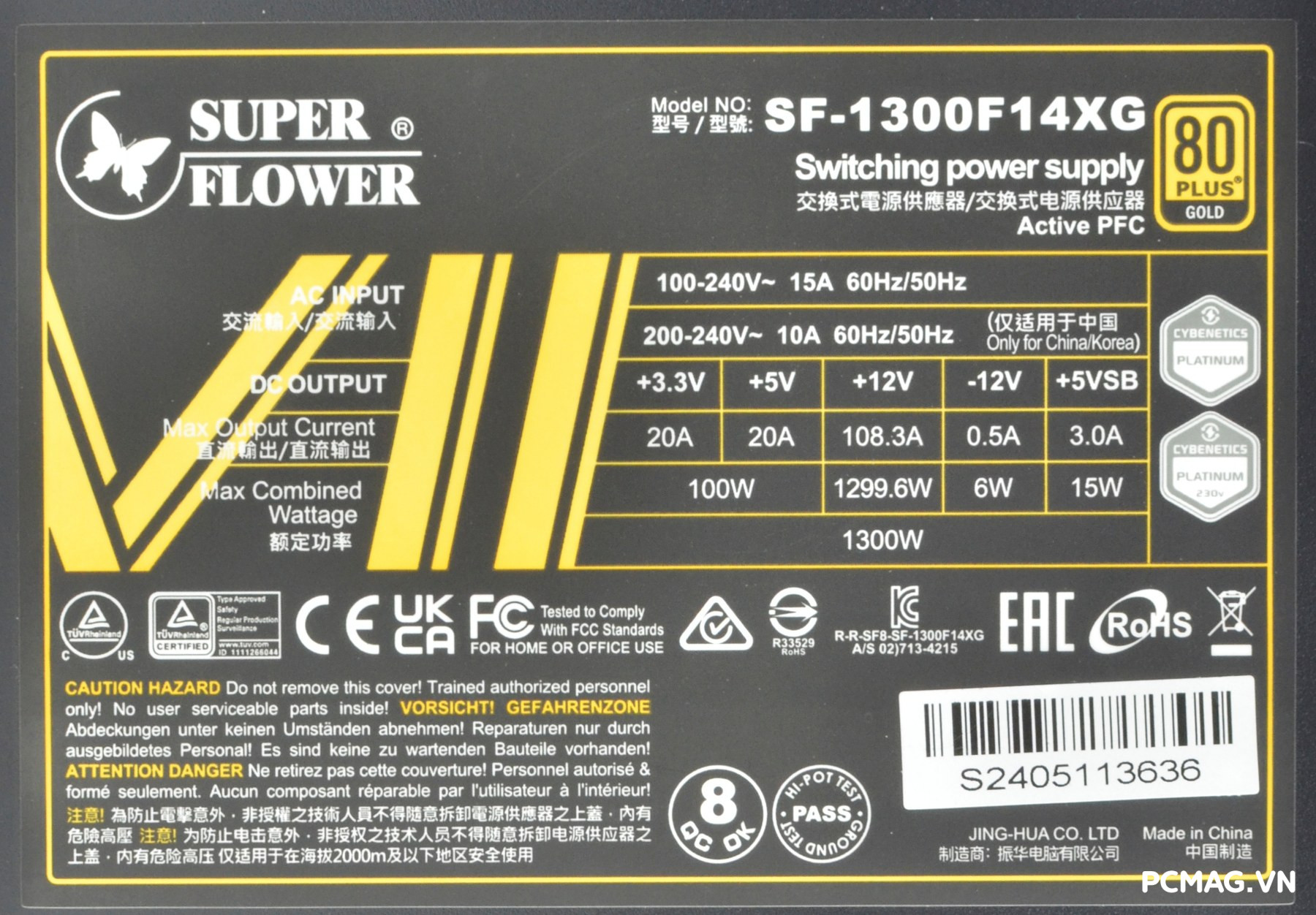 Đánh giá PSU Super Flower Leadex VII Gold 1300W