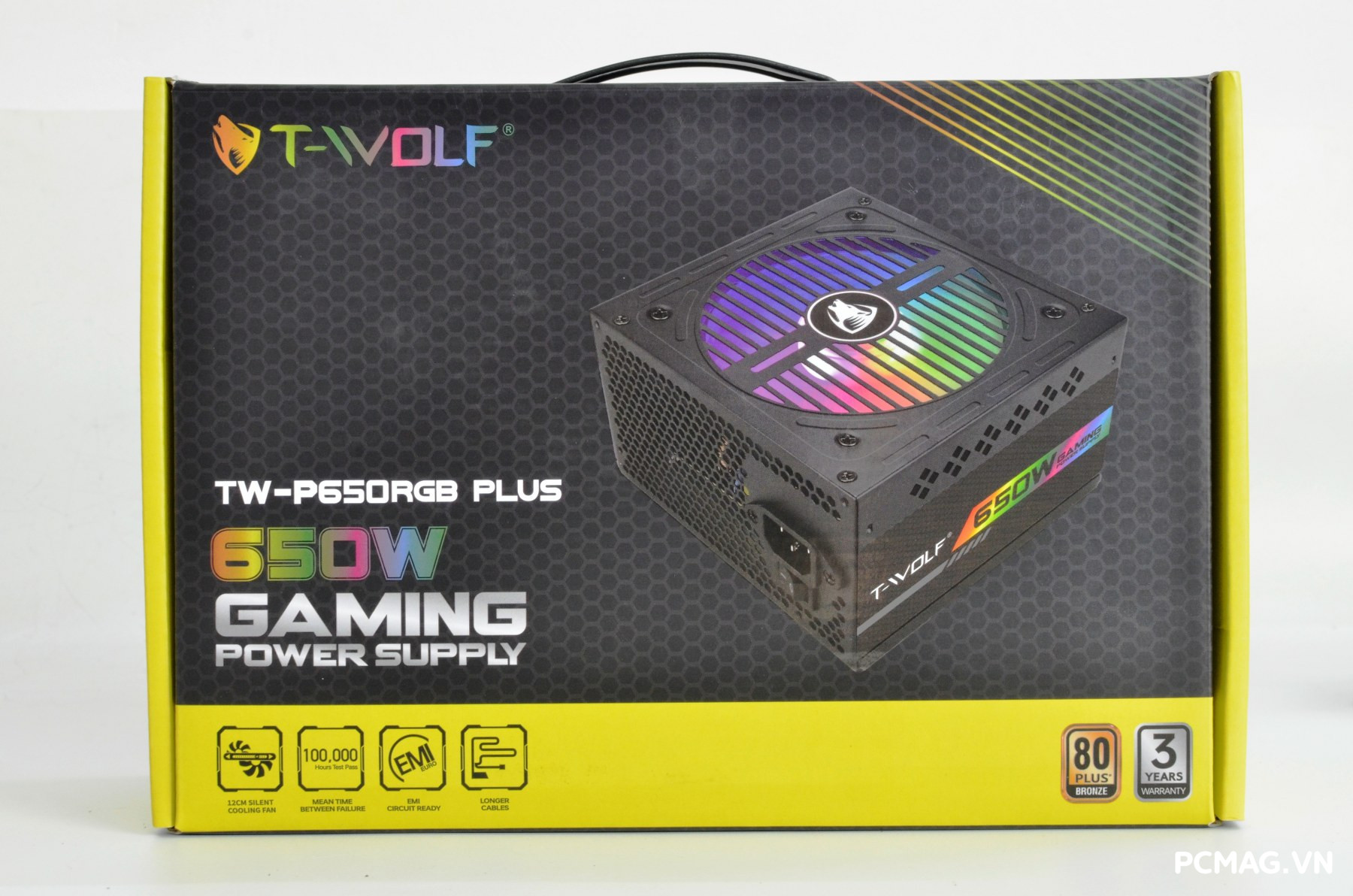Đánh giá PSU T-WOLF TW-P650RGB PLUS 650W
