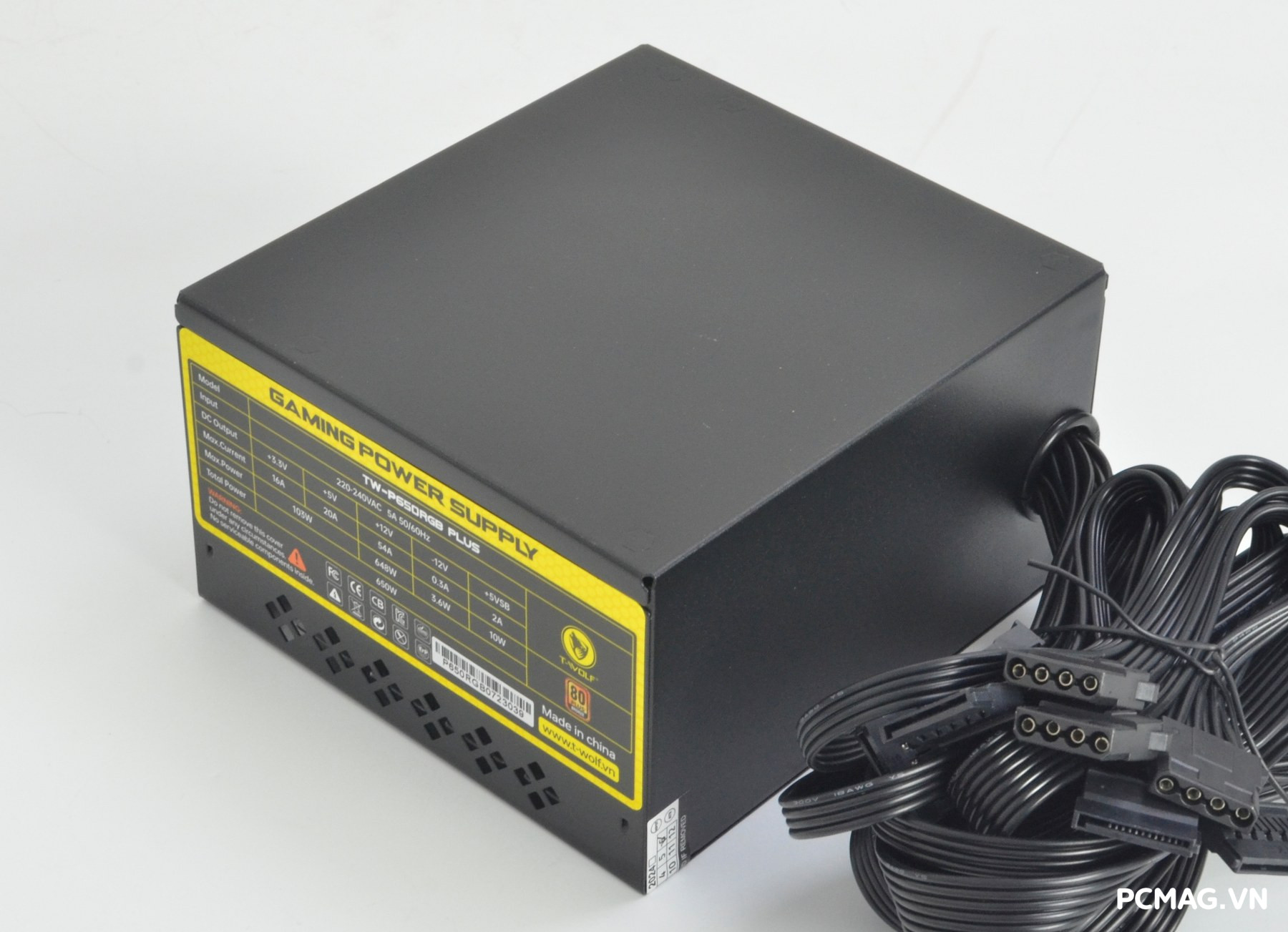 Đánh giá PSU T-WOLF TW-P650RGB PLUS 650W