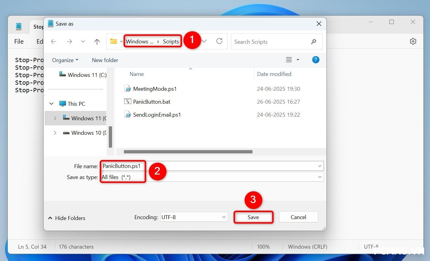 Tạo nút "thoát khẩn cấp" đóng nhanh mọi ứng dụng Windows 11