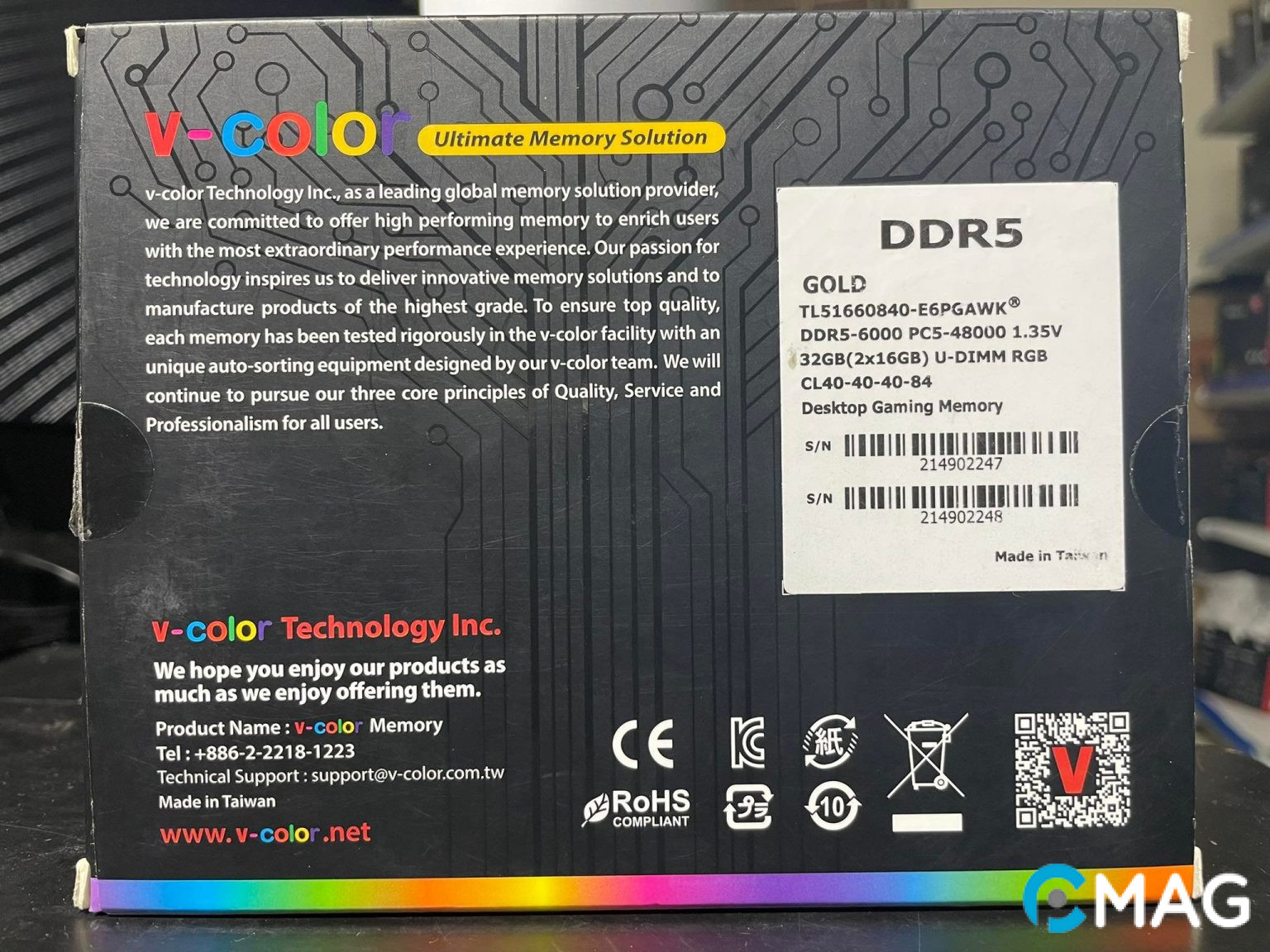 V-Color Golden Armis Prism Pro RGB 32GB