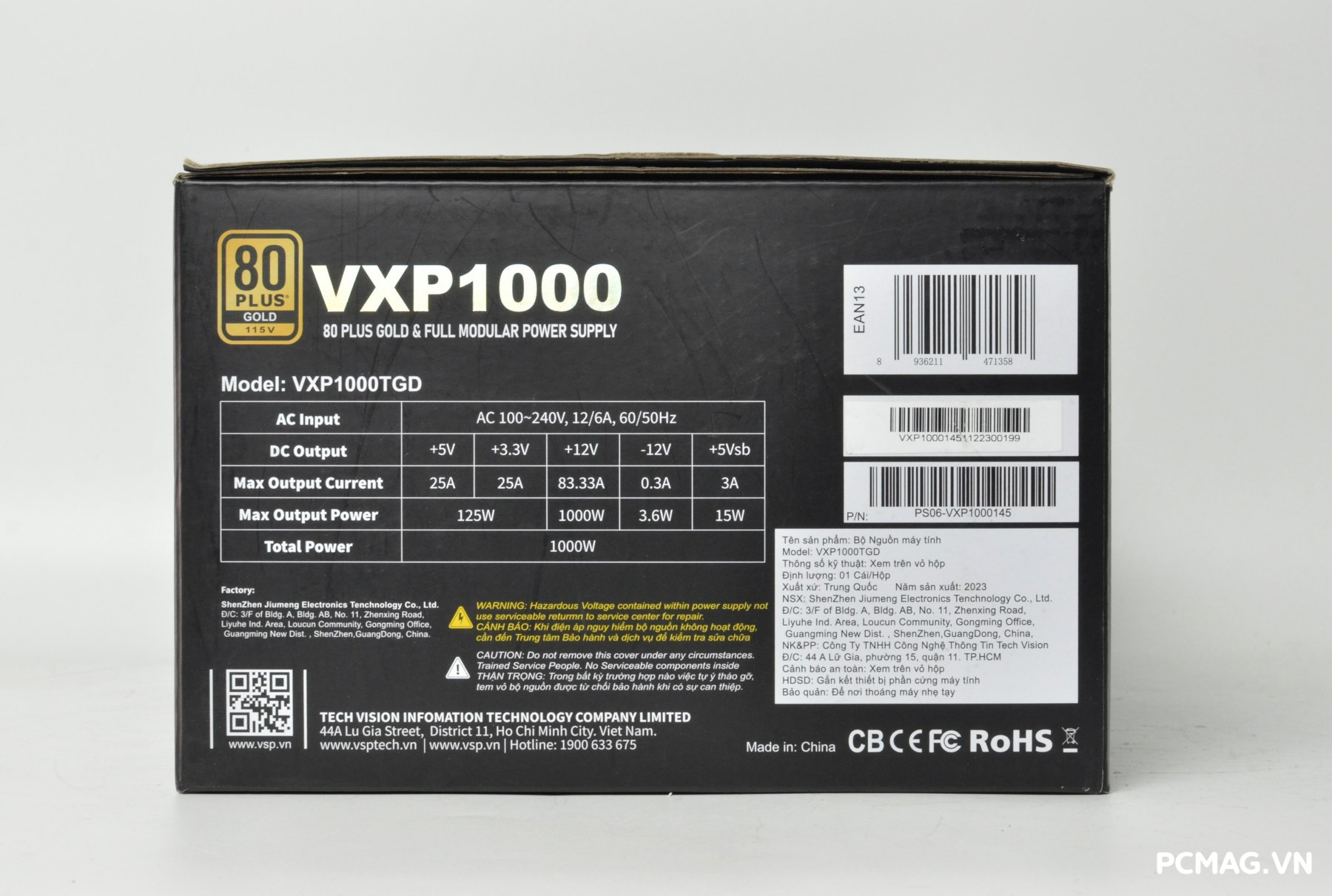 Đánh giá PSU VSP TEREX VXP1000 1000W